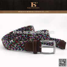 Lastest design direct cheap knit hottest selling mens candy color fashion belts